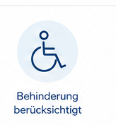 Behinderung berücksichtigt